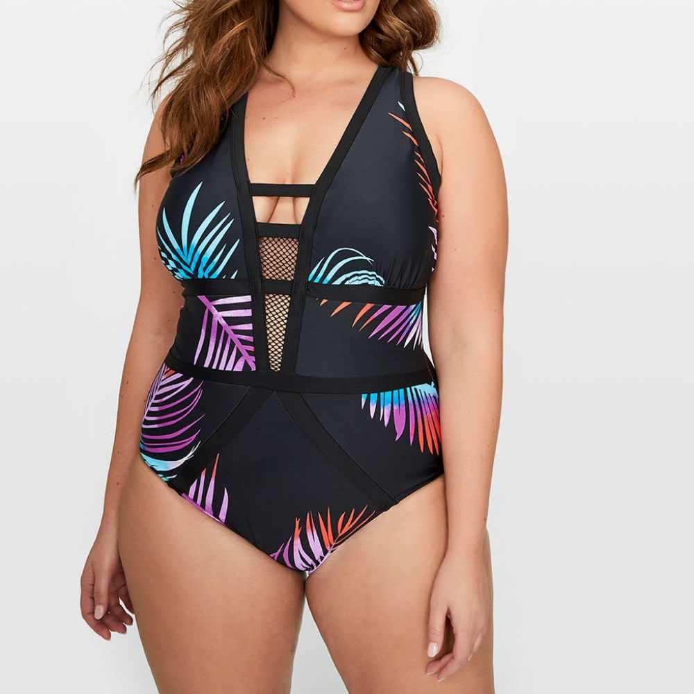 Cactus Printed One-Piece Swimsuit